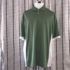 ADIDAS GREEN GOLF SHIRT SZ XXL